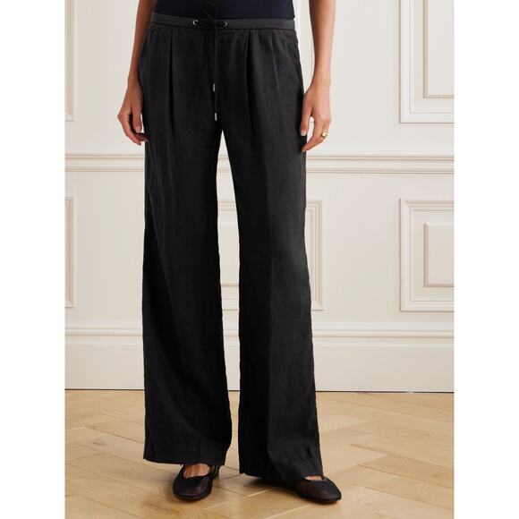 James Perse Pleated Wide Leg Linen Pants Size 1(S) - Picture 1 of 6